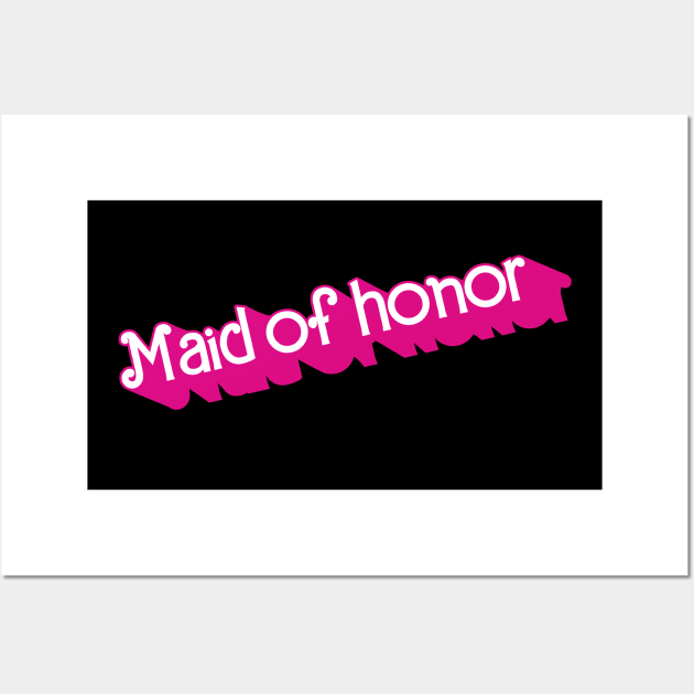 Maid of Honor Barbie logo Wall Art by byb